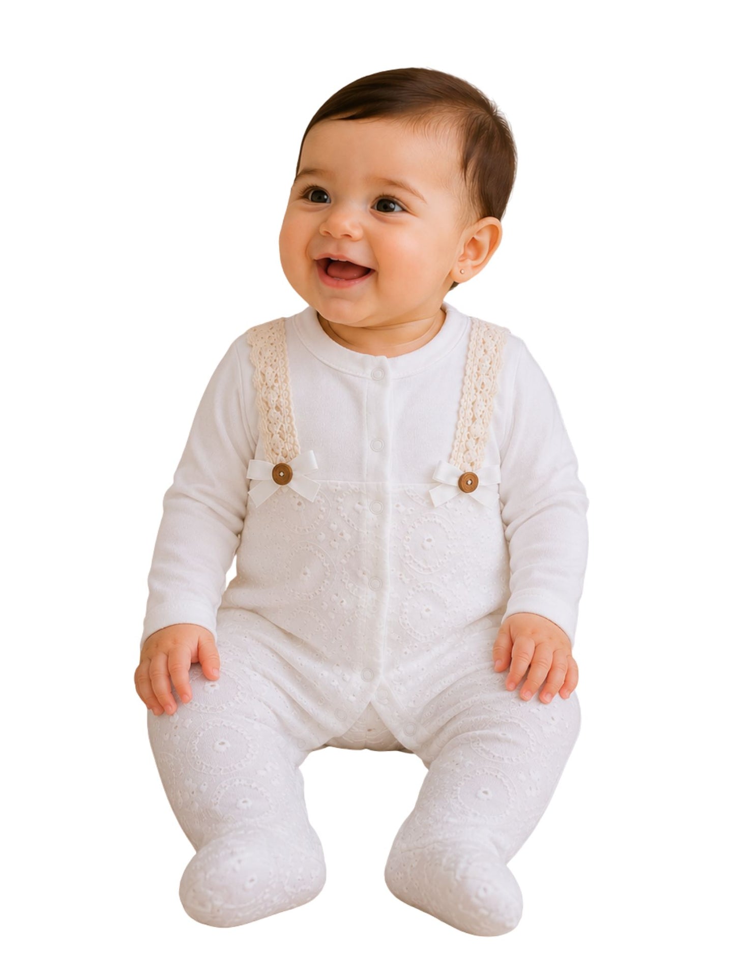 سالوبيت بيبي بناتي Lace Bow قطن