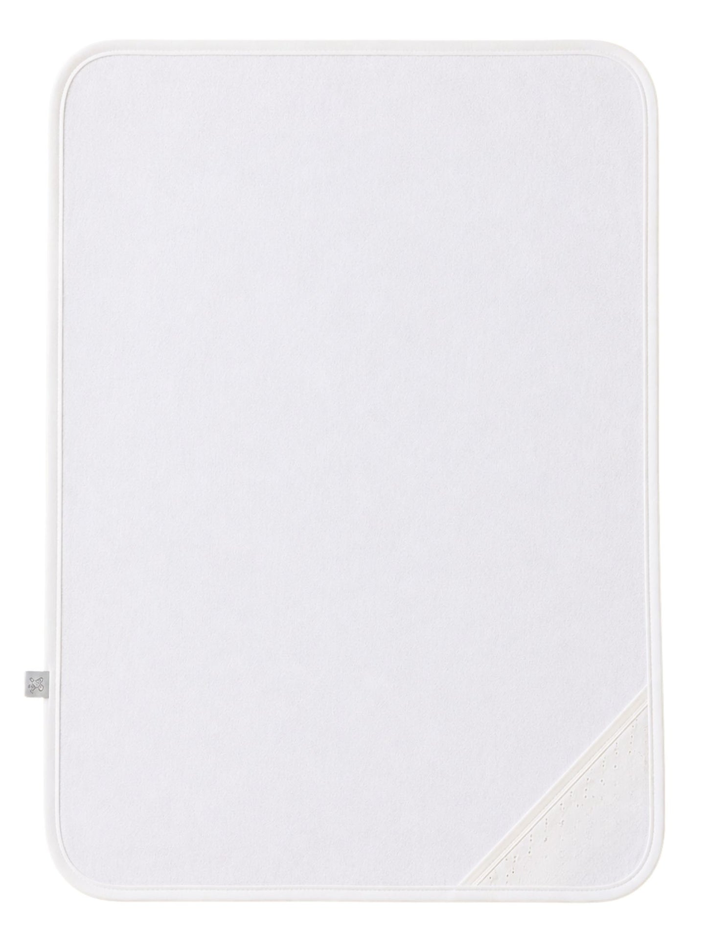 كوفرتة مواليد بناتي Warm White بغطاء رأس