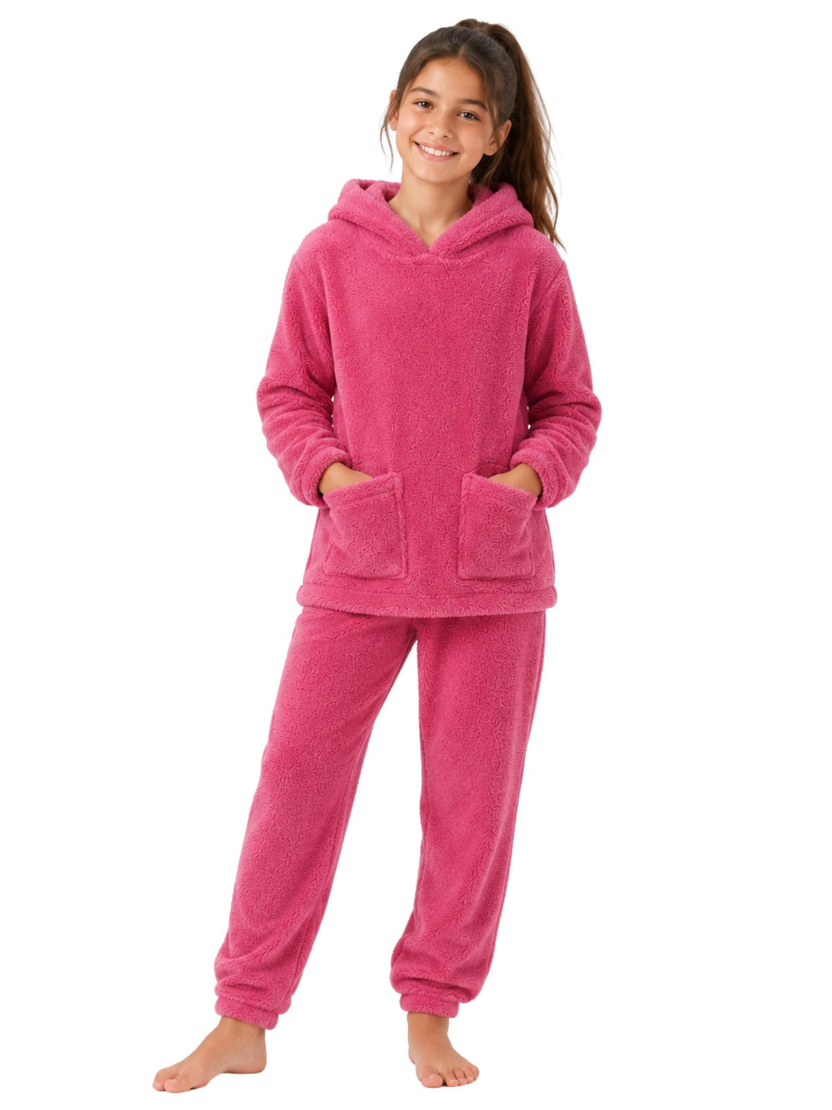 بيجامة Polar Cozy Fuchsia شتوي بناتي