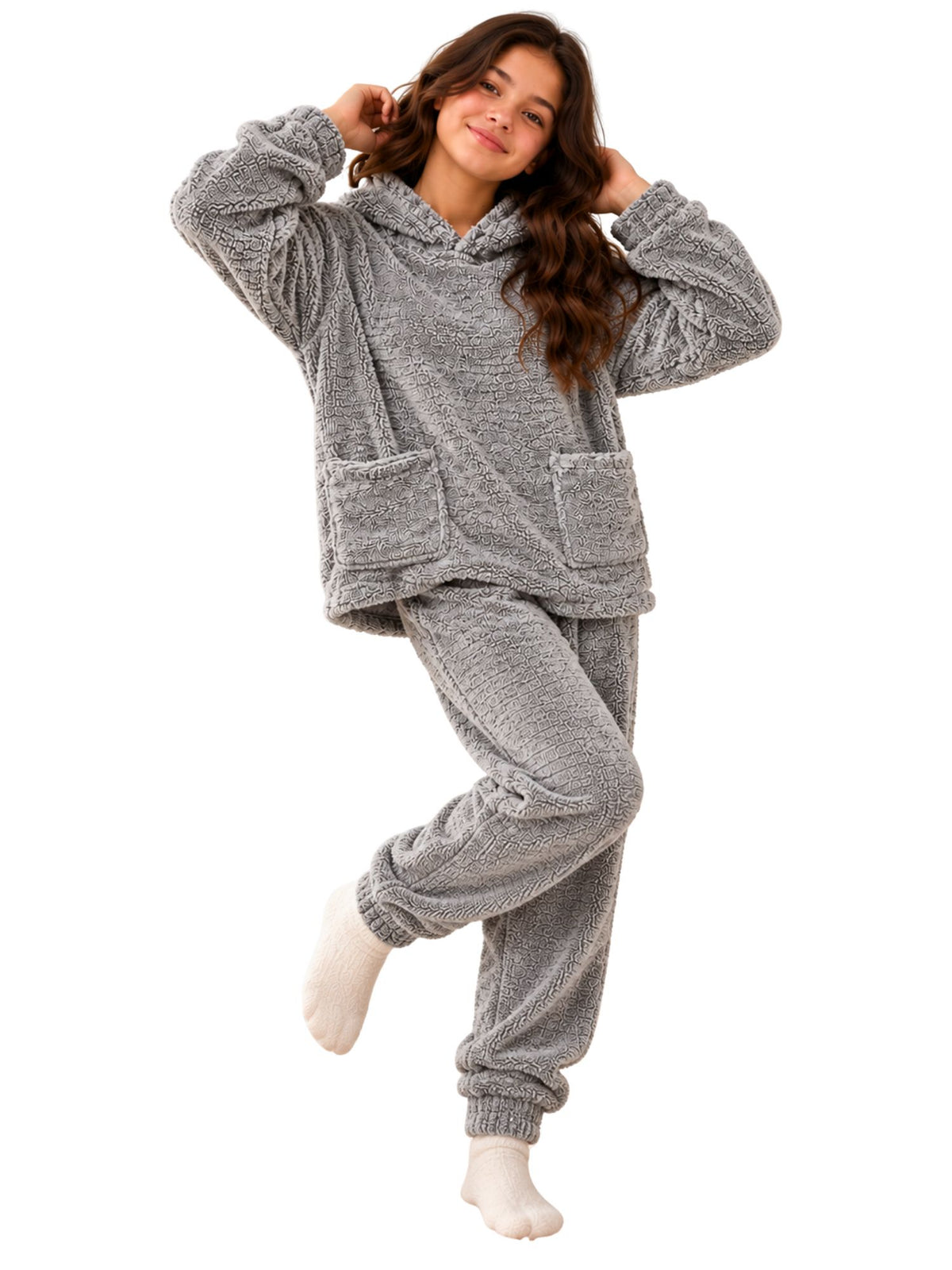 بيجامة Polar Cozy Dotted شتوي بناتي