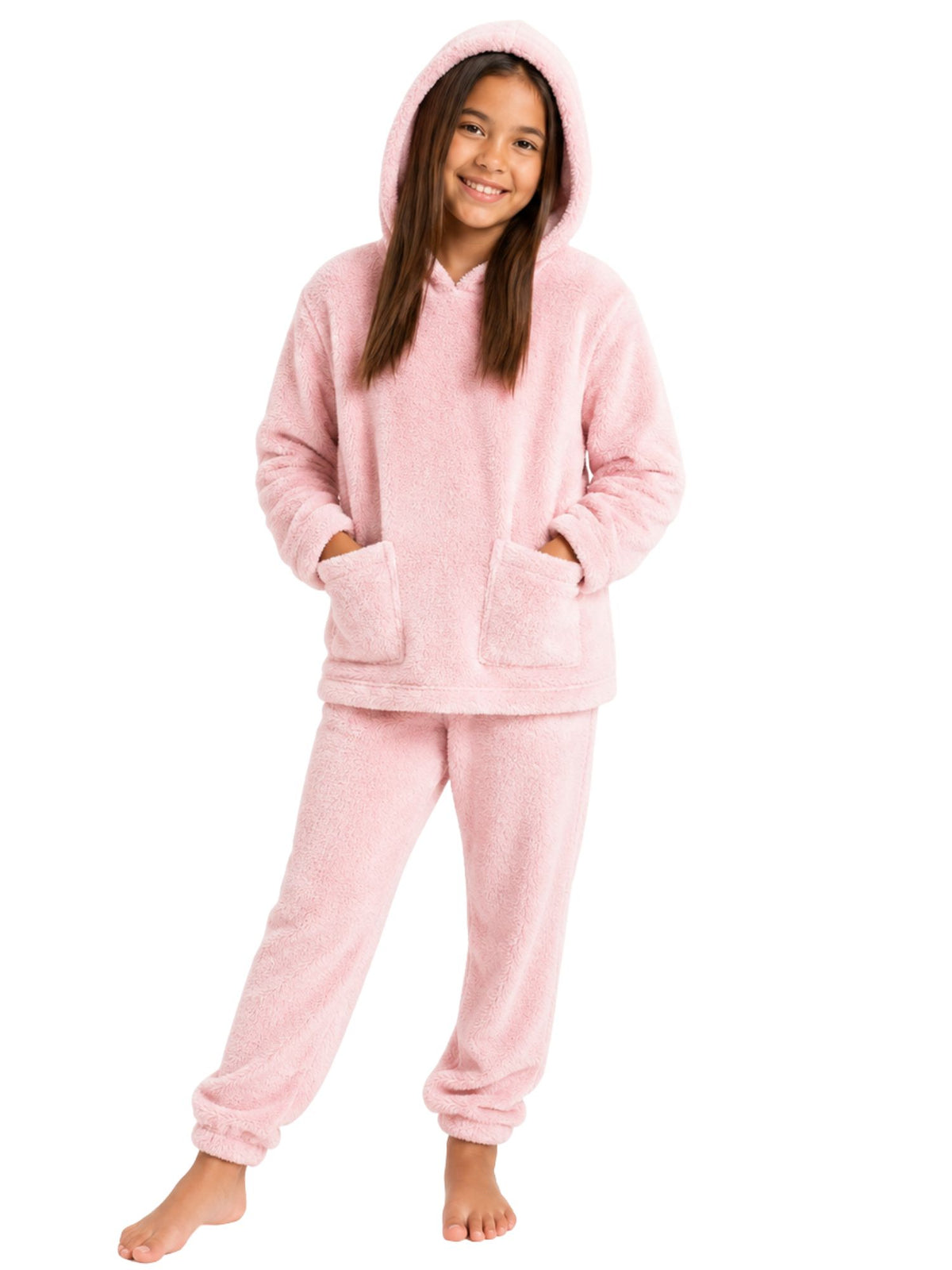 بيجامة Polar Cozy Pink شتوي بناتي