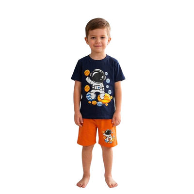 بيجامة رائد فضاء كوتون هاب صيفي أولادي