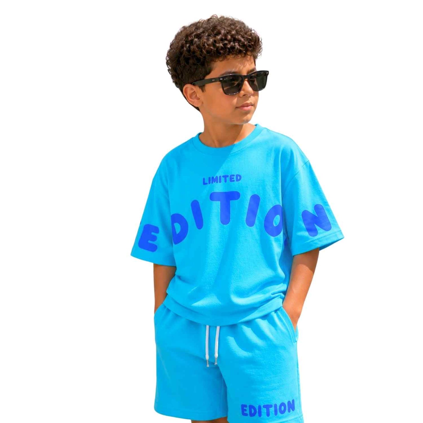 طقم خروج Limited Edition Sky Blue صيفي أولادي