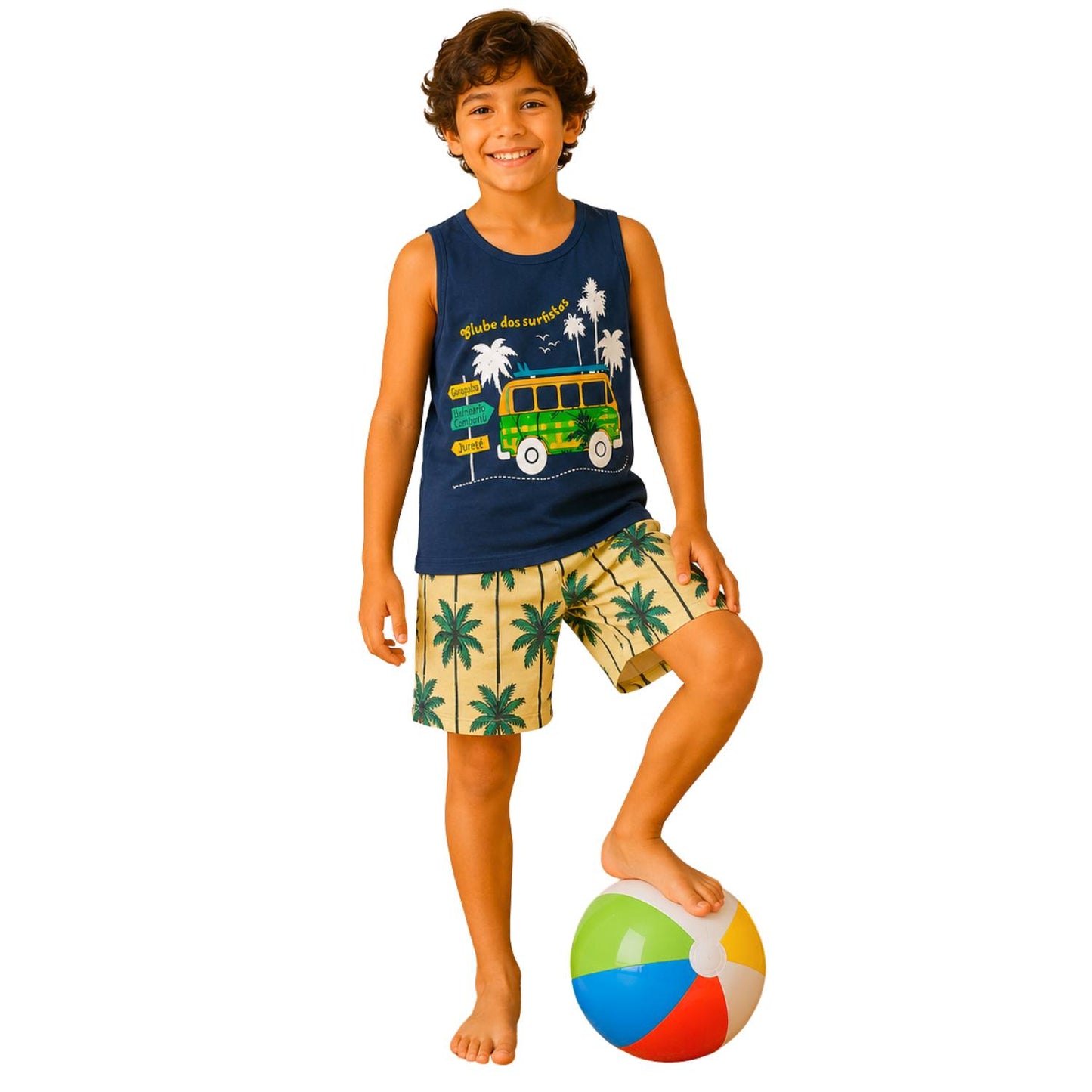 Boys' Summer Tropical Surf Club Pajamas