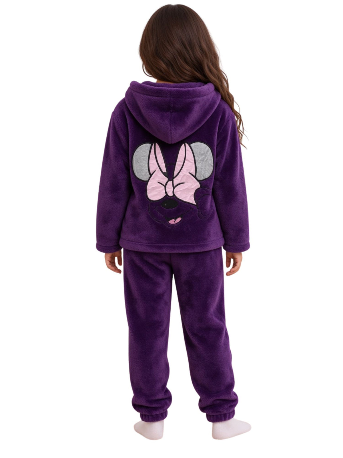 بيجامة Purple Bow شتوي بناتي