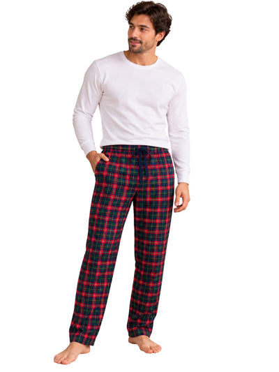 بنطلون Red Green Plaid خريفي