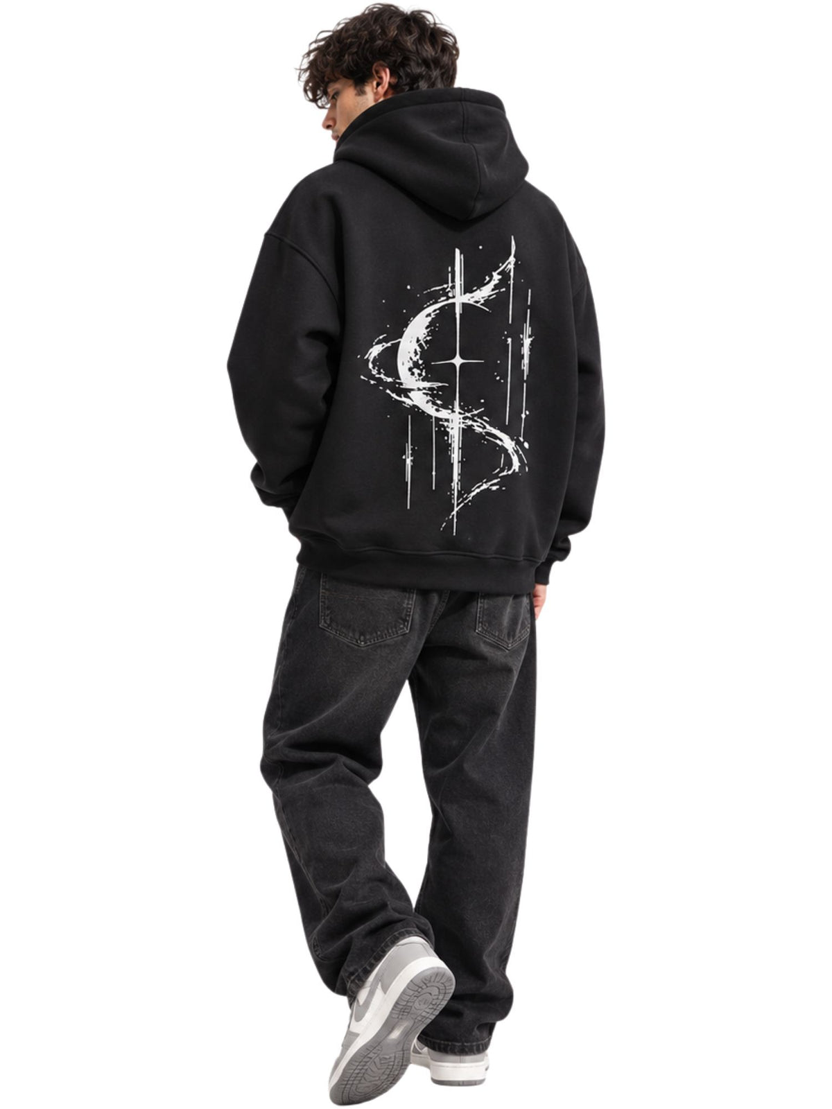 Galaxy Stroke Oversized Winter Hoodie
