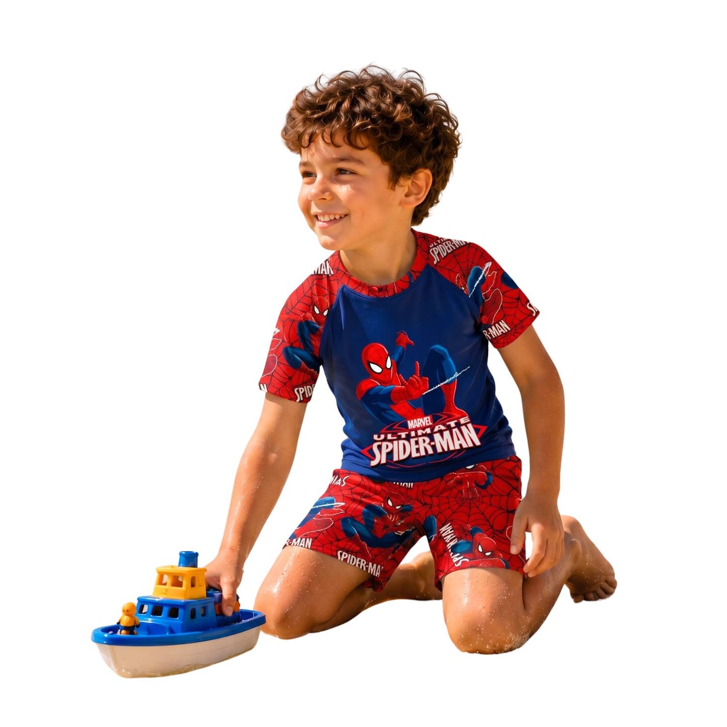 Cotton Hub Web Force Boys' Summer Swimsuit