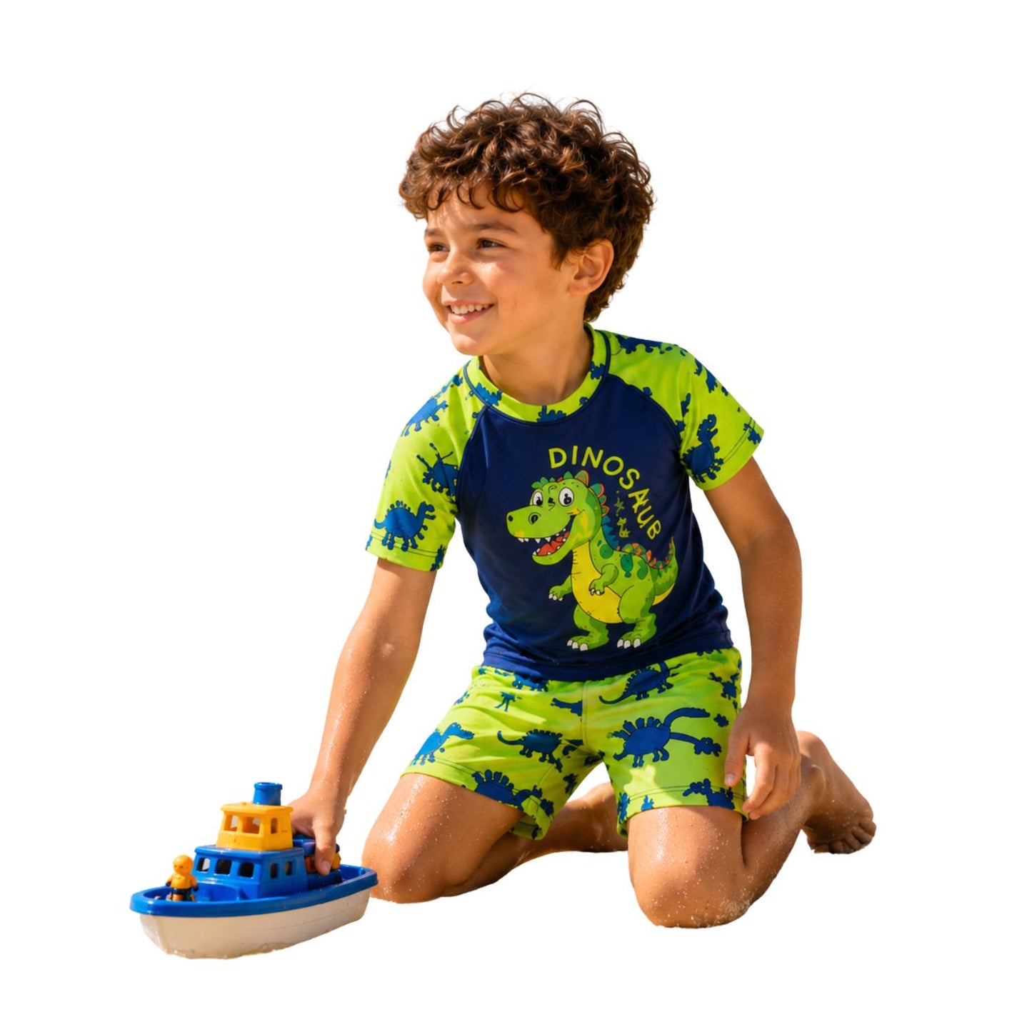Cotton Hub Dino Trek Summer Swimsuit for Boys