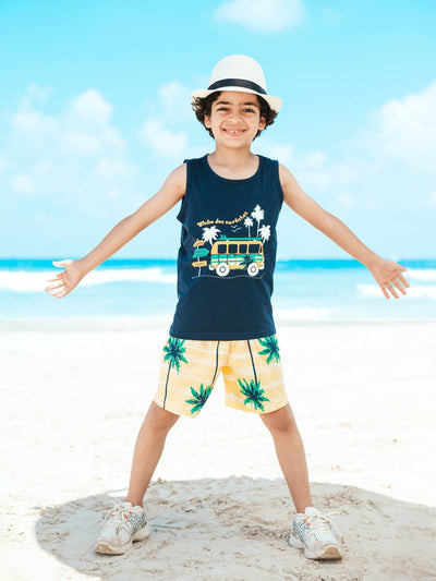 Boys' Summer Tropical Surf Club Pajamas