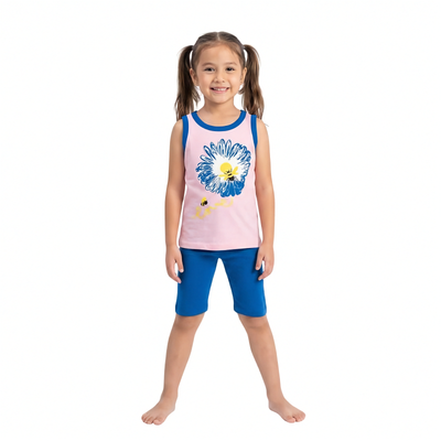 Girls' summer rose pajamas