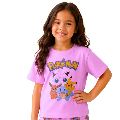 Girls' Pikachu Summer Pajamas