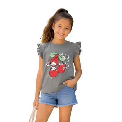 تيشيرت Lovely Cherry صيفي بناتي