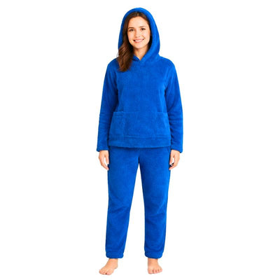 بيجامة ازرق شتوي حريمي