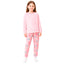 Girls' winter pink bunny pajamas