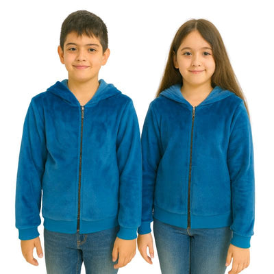 سويت شيرت أزرق شتوي بناتي