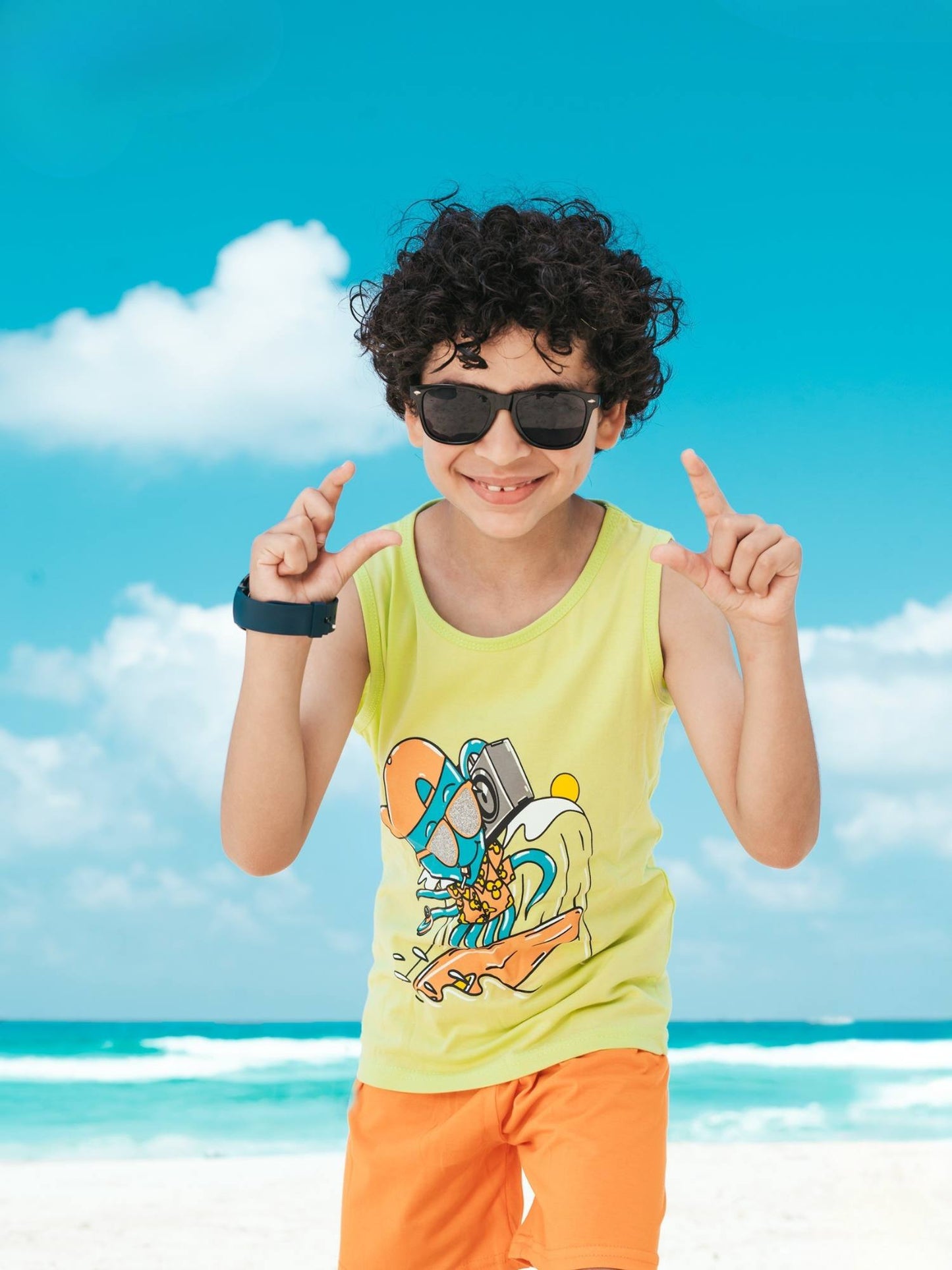 بيجامة Surf Snap صيفي أولادي