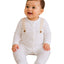 Lace Bow Cotton Baby Girls’ Sleepsuit
