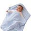 كوفرتة مواليد Baby Blue بغطاء رأس