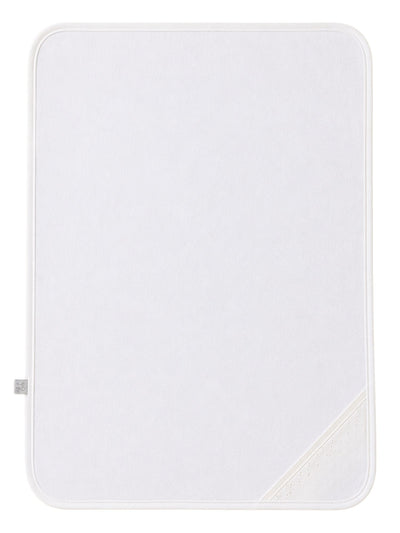 Warm White Hooded Baby Girls’ Receiving Blanket