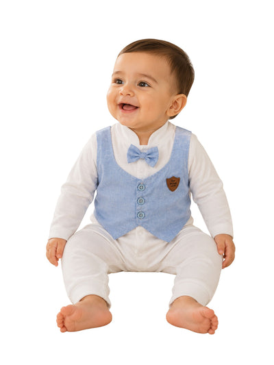 سالوبيت بيبي أولادي Little Gentleman Cyan قطن