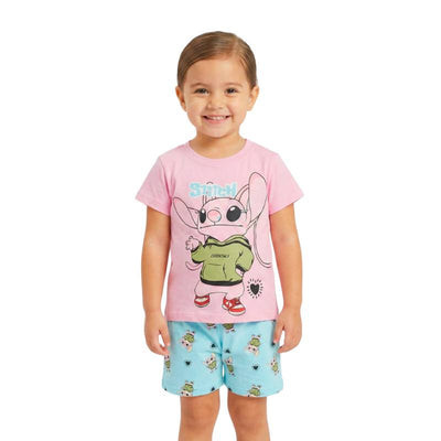 Girls' summer stitch pajamas
