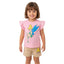 Girls' summer tinsel Belle pajamas