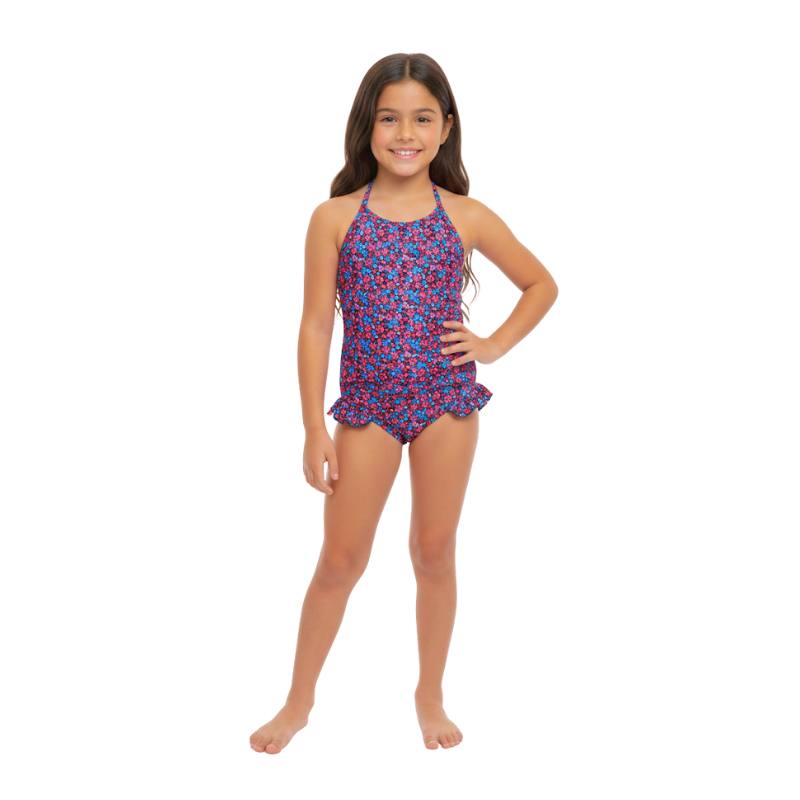 Girls' one-piece swimsuit