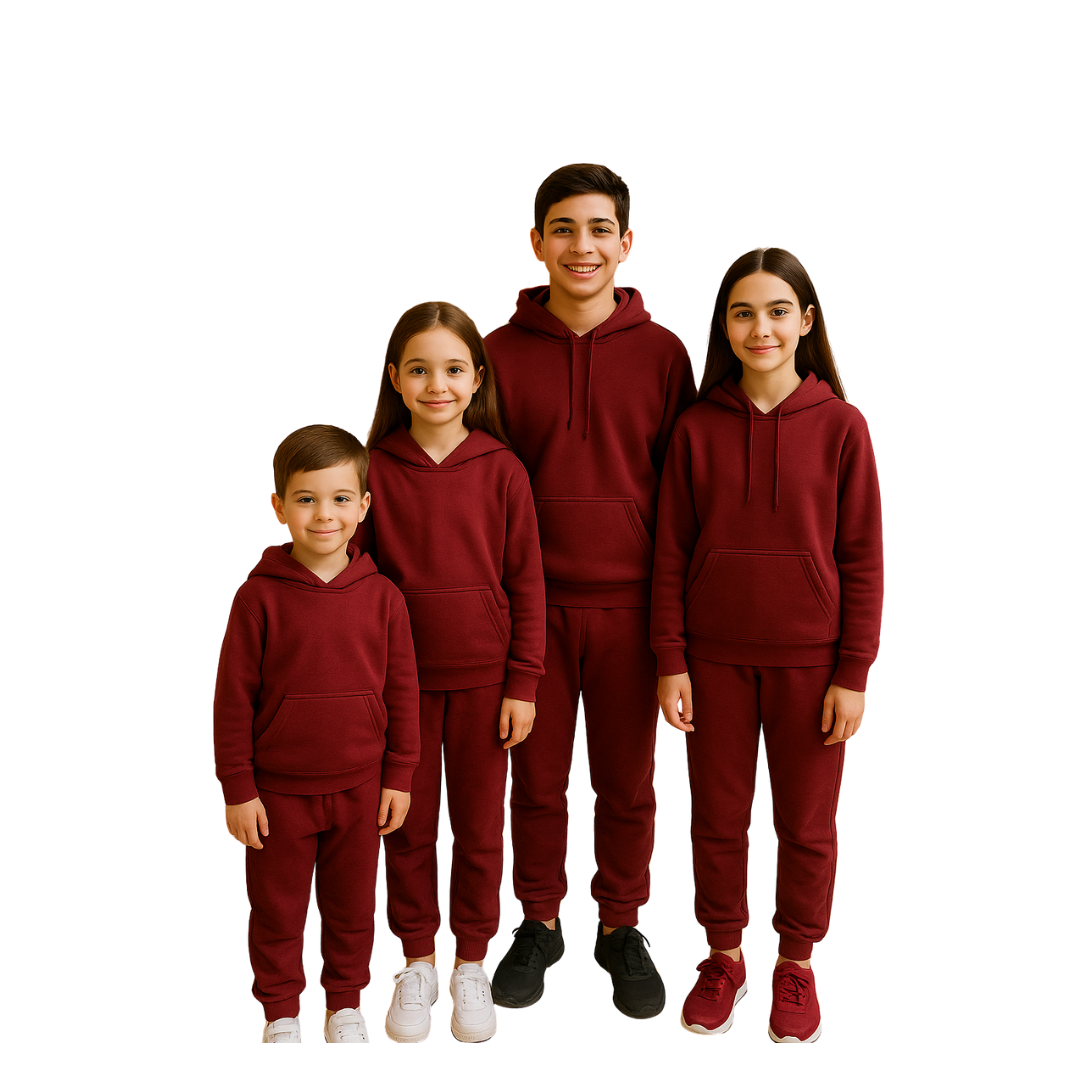 Large burgundy winter lined trousers