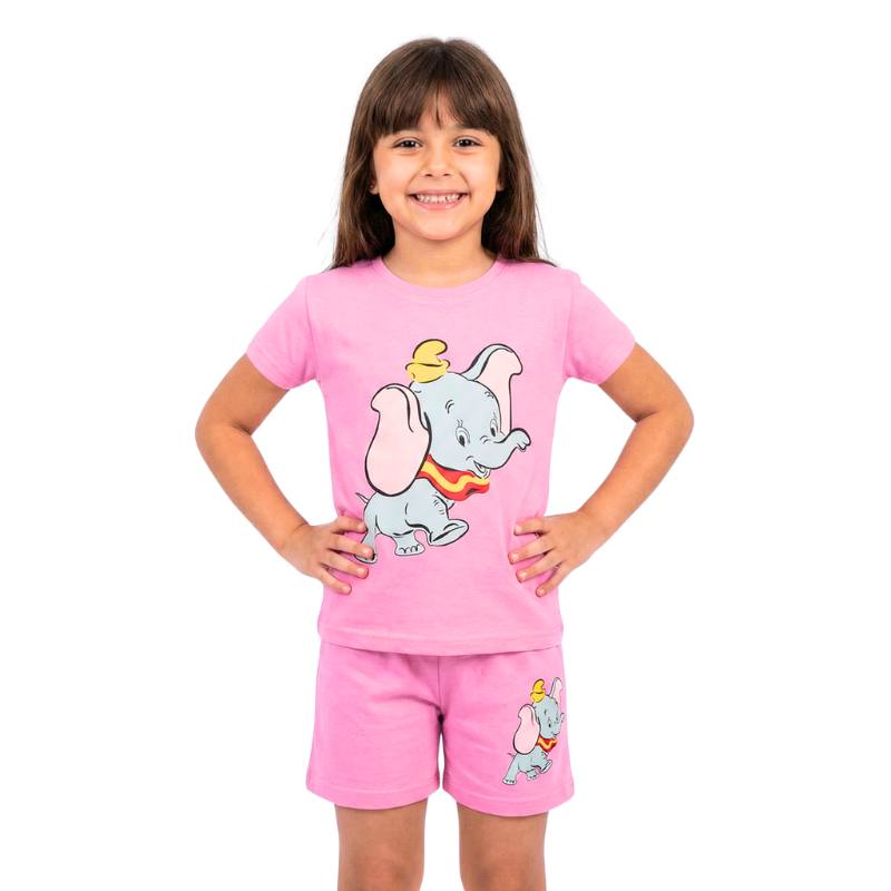 Girls' summer elephant pajamas