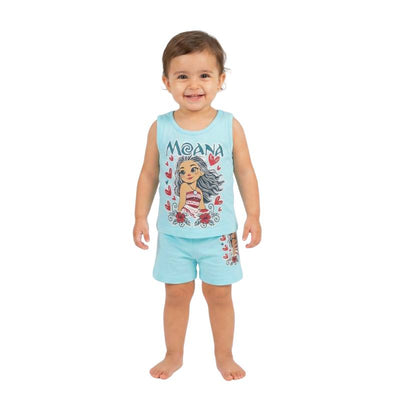 Moana summer pajamas for girls