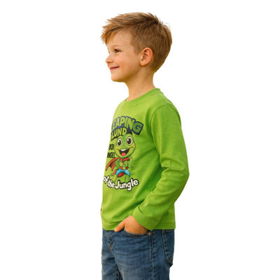 تيشيرت LEAPING خريفي أولادي