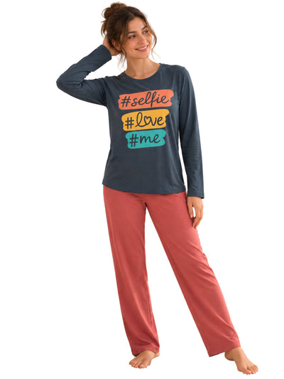 Women’s Selfie Mood Fall Pajama Set