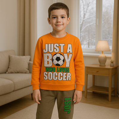 بيجامة حب الكرة 0 أولادي