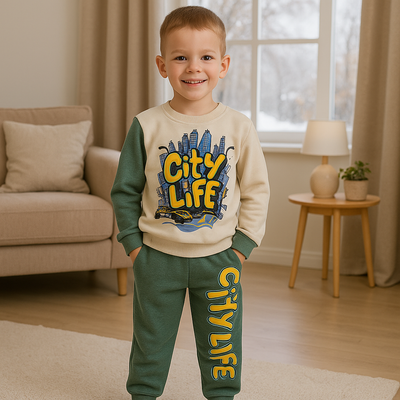 بيجامة حياة المدينة 0 أولادي