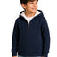 Arctic Zip Navy Blue winter fleece-lined sweatshirt
