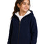 Arctic Zip Navy Blue winter fleece-lined sweatshirt