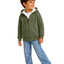 سويت شيرت Arctic Zip Olive شتوي مبطن فرو