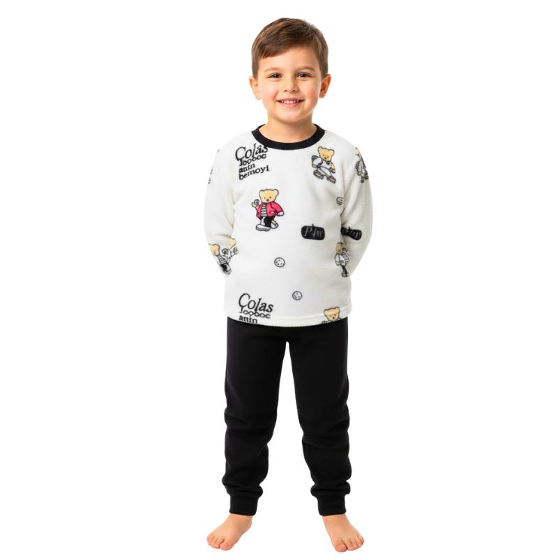 Boys' winter bear pajamas
