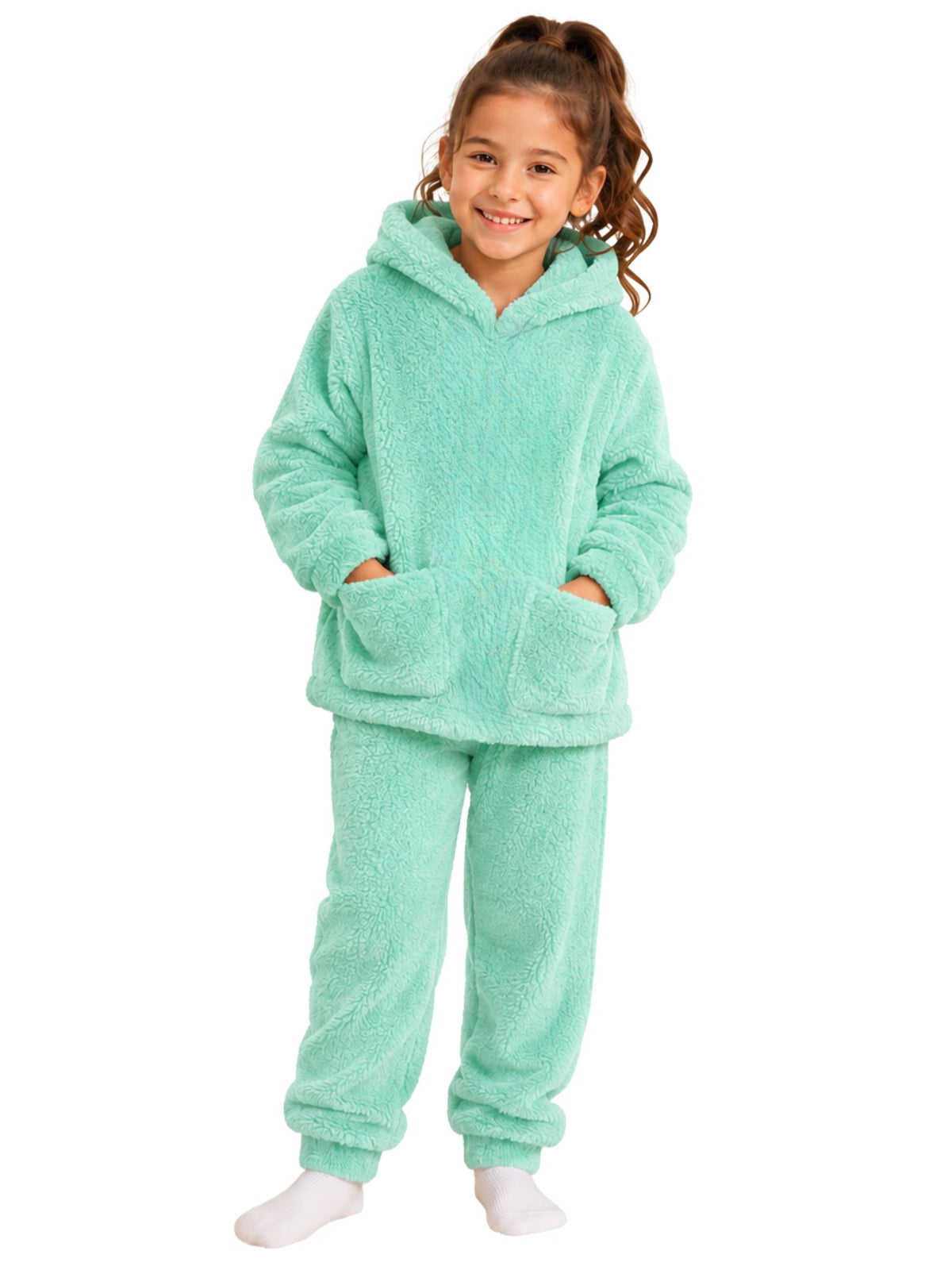 بيجامة Polar Cozy Turquoise شتوي بناتي