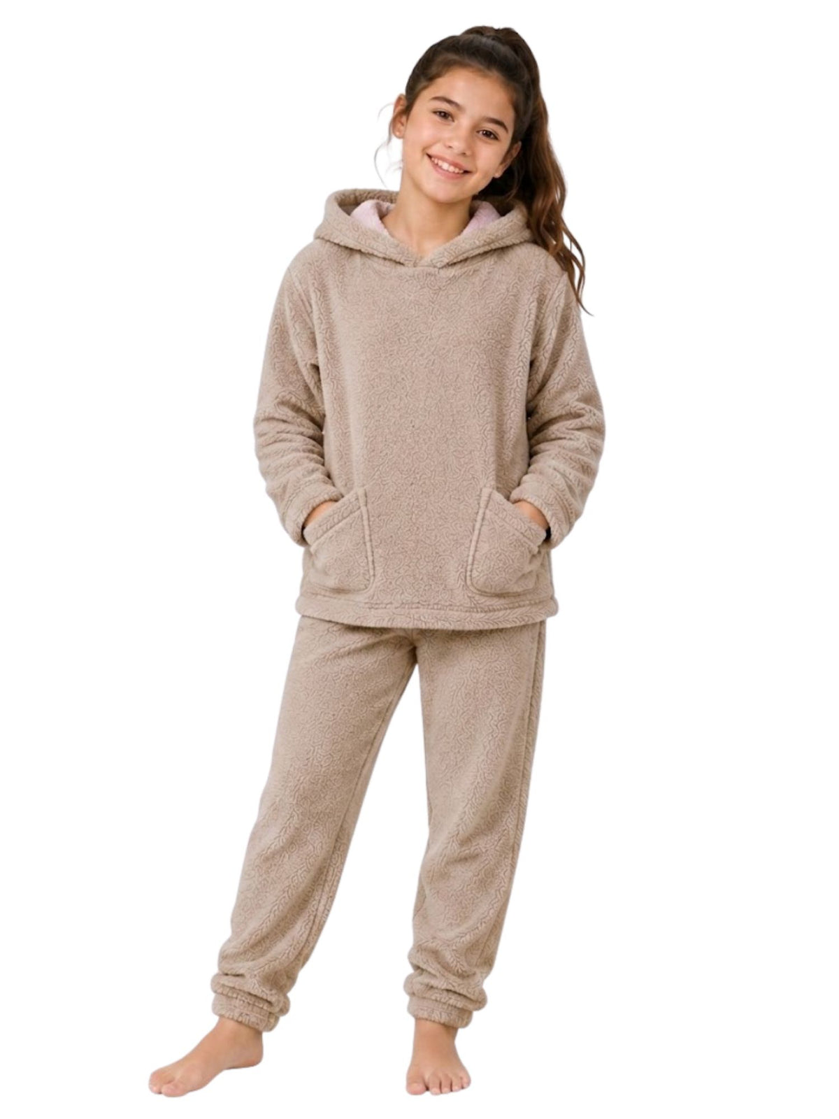 بيجامة Polar Cozy Beige شتوي