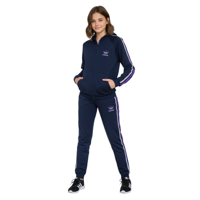 طقم رياضي كحلي خريفي بناتي