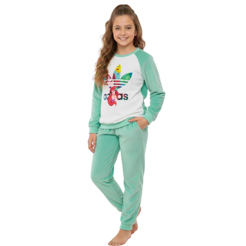 Minnie Mouse and Adidas winter pajamas for girls