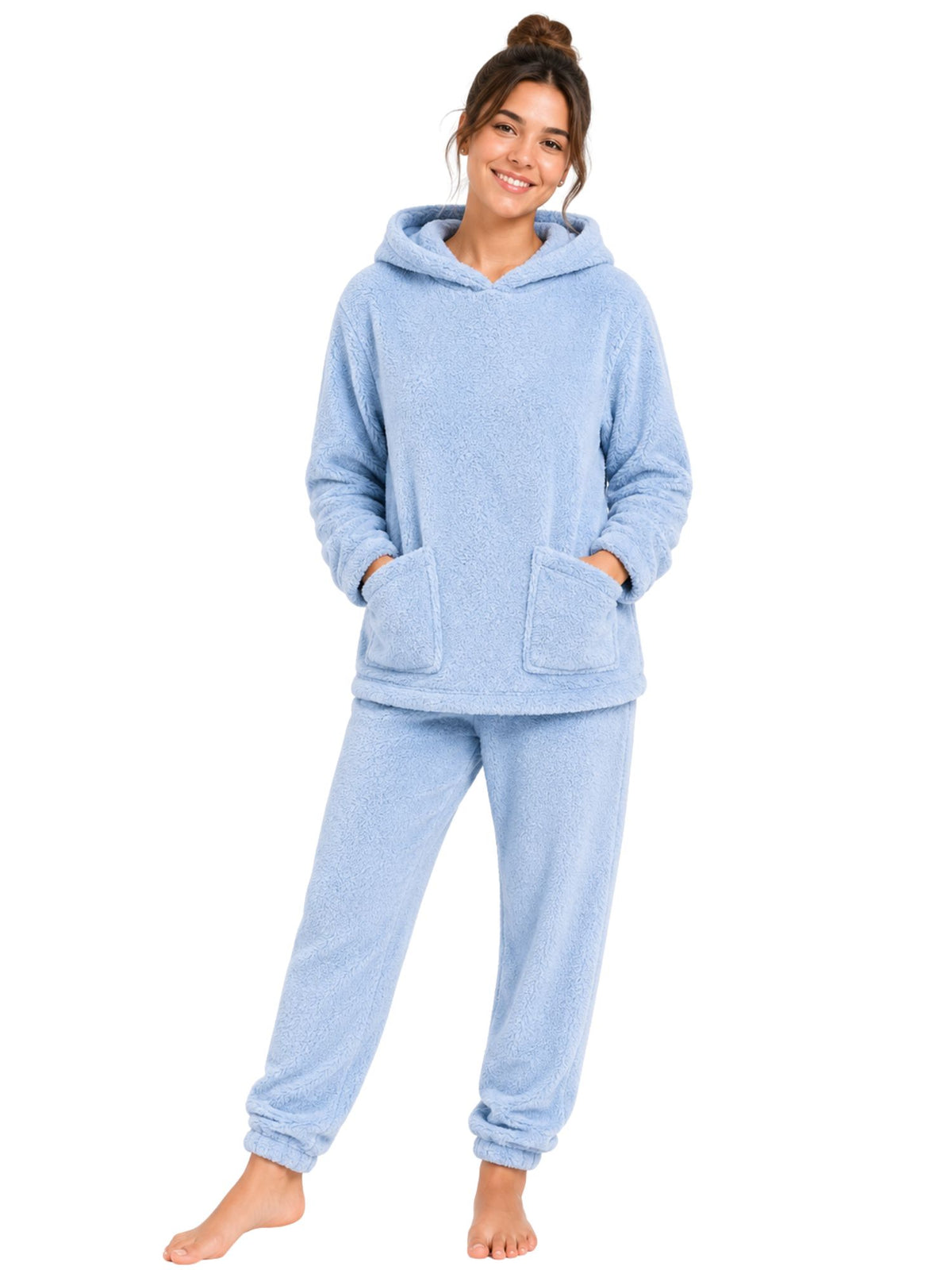 بيجامة Polar Cozy Baby Blue شتوي حريمي