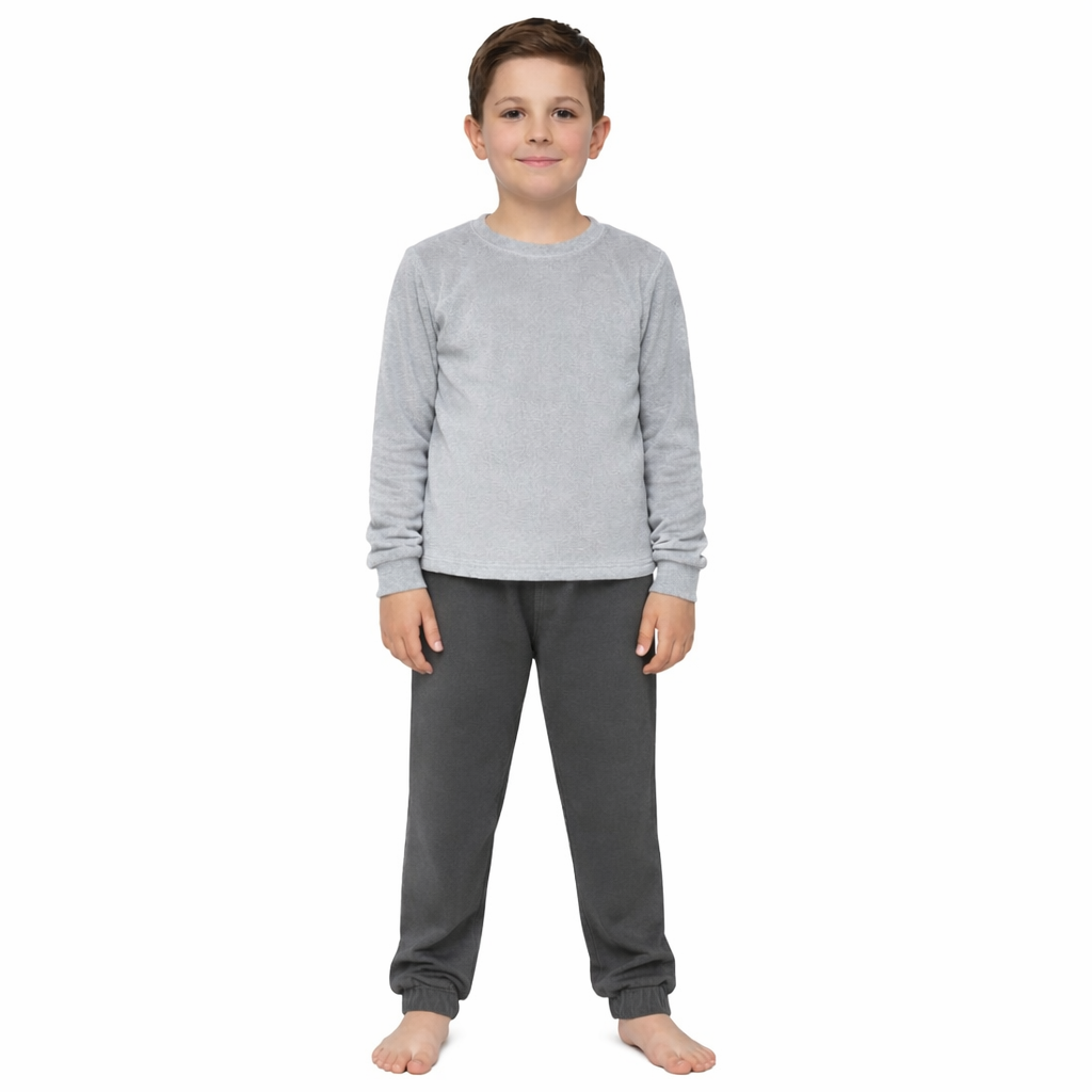 Boys' winter raccoon pajamas