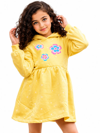 Girls' Sunny Bloom Winter Dress