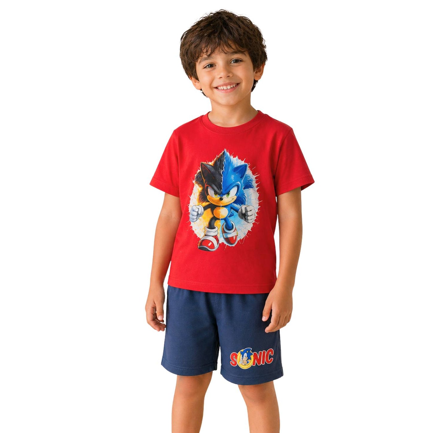 Sonic Cotton Hub Summer Boys' Pajamas