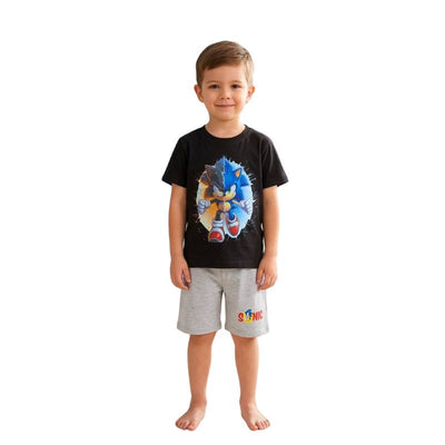 بيجامة سونيك كوتون هاب صيفي أولادي