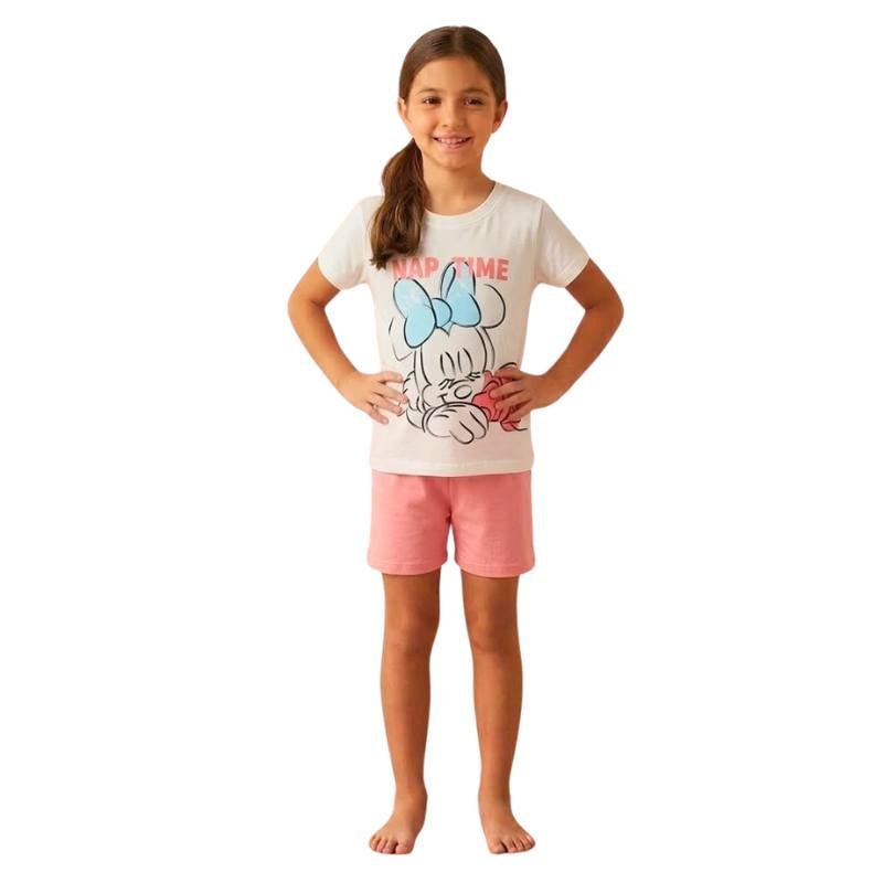 Girls' summer Minnie Mouse pajamas