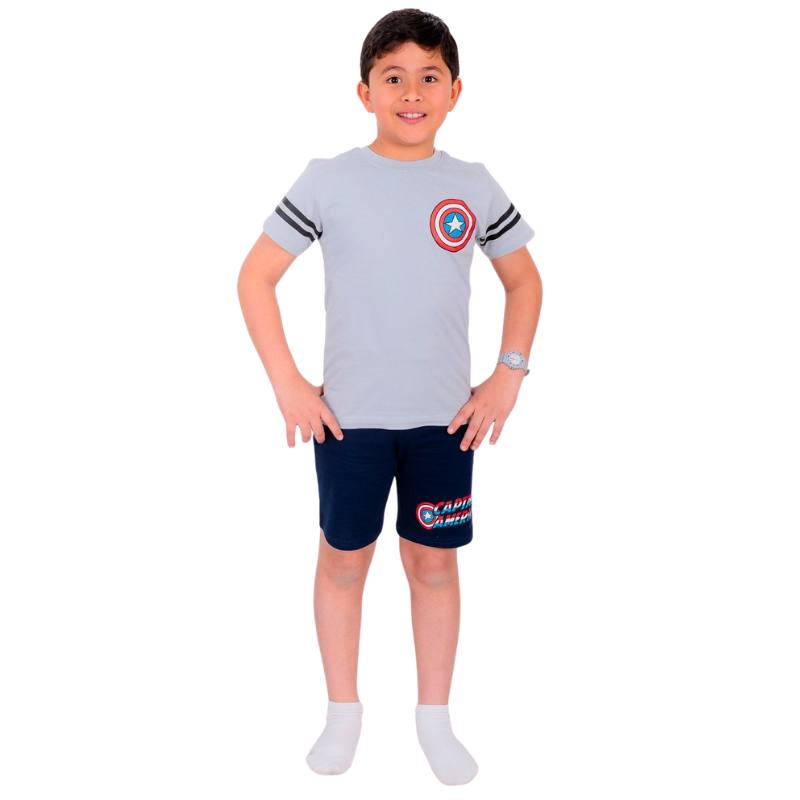بيجامة كابتن امريكا صيفي أولادي